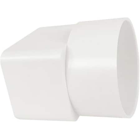 Genova Genova Products V-1703 2 x 3 x 3 in. PVC Downspout Adapter V-1703